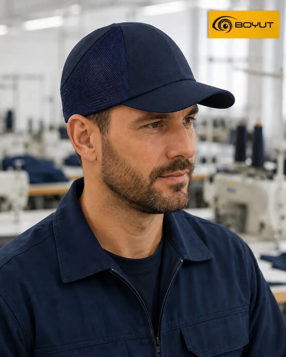 BARET ŞAPKA GRİ LACİVERT görsel 2